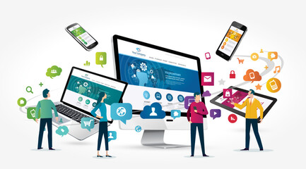 Wall Mural - marketing