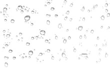 Water Drops Or Droplets  Or Rain Drops On Transparent Background