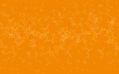 Light Orange vector texture with artificial intelligence concept.