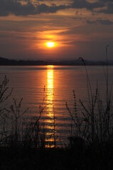 Poster - Sonnenuntergang am Bodensee