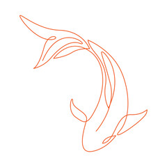 Goldfish icon logo design