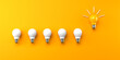 © Tierney - One out unique idea light bulb - 3D render
