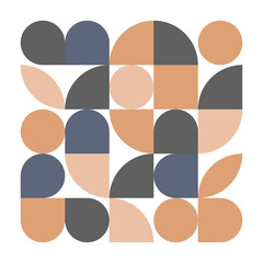 Poster - Pattern of Geometric shape. Abstract poster. Tile design. Vector illustration. Stock image. 