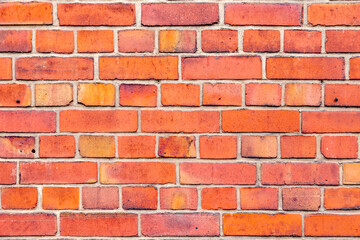 Wall Mural - pattern of old house wall with red bricks