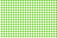 Trendy Green Checkered Gingham Textile