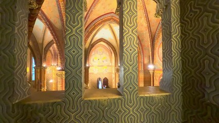 Wall Mural - The view from upper terrace of Matthias Church, Budapest, Hungary