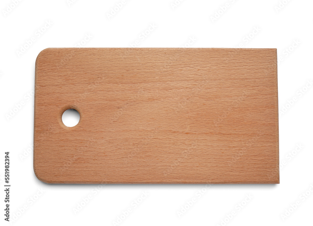 Wooden board isolated on white background