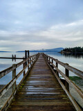 Fototapeta Pomosty - pier in the sea