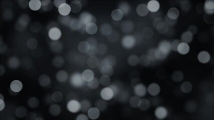 black overlay night bokeh background loop