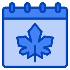 autumn blue icon