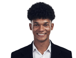 Wall Mural - PNG Studio portrait of a confident young businessman posing.