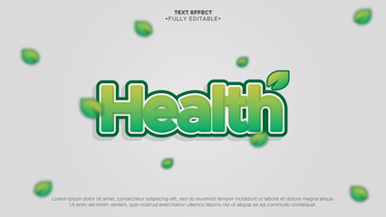 Poster - health and nature editable text effect