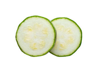 Sticker - Slice of zucchini isolated on transparent png
