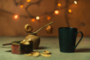 Wall Mural - Still life - beautiful bokeh on a dark background