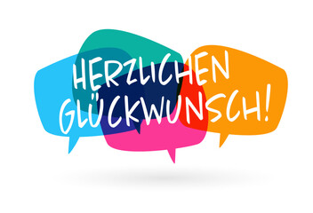 Poster - Herzlichen Glückwunsch	