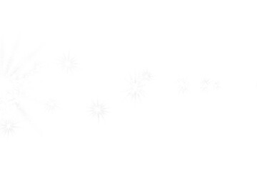 Wall Mural - magic christmas snow blizzard effect abstract lights and snowflakes transparent isolated border