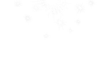 Wall Mural - christmas falling snow effect abstract lights and snowflakes semicircle transparent border