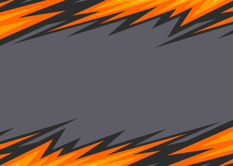 Poster - abstract background with reflective jagged spike pattern and with some copy space area
