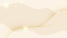 Luxury Gold Background With Beige And White Gradient Color