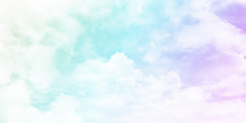 Wall Mural - pastel sky white cloud white background