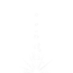 Wall Mural - shimmer christmas tree illustration abstract lights and snowflakes transparent isolated decoration