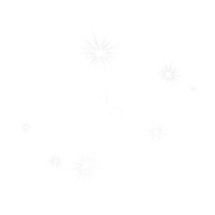 Wall Mural - happy new year illustration abstract lights and snowflakes transparent isolated decoration