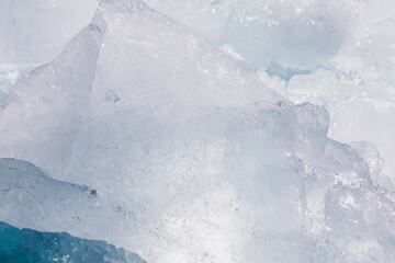 Wall Mural - a close-up of the layered surface of a blue glacier - knud rasmussen glacier near kulusuk - greenlan