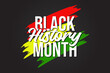 Black History Month vector illustration. African American heritage celebration in the USA. Black History Month celebration on Greeting cards, banners, and background.