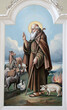 Saint Anthony the hermit, fresco in the parish church of the Exaltation of the Holy Cross in Oprisavci, Croatia