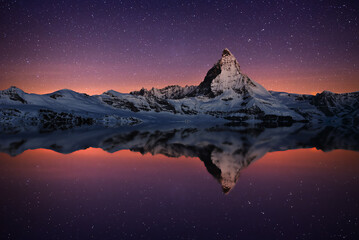 reflection of matterhorn