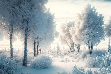 winter landscape with snow covered trees,winter landscape with snow,snow covered trees