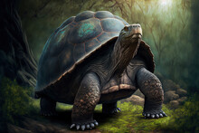 The Galapagos Tortoise Is The Biggest Extant Tortoise Species. Generative AI