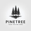 © PyruosID - simple pine tree logo icon design illustration vector