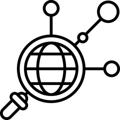 Sticker - Networking Icon