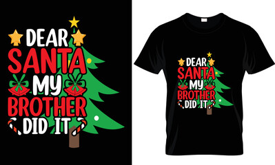 Wall Mural - Christmas, Santa, Gift T-shirt design