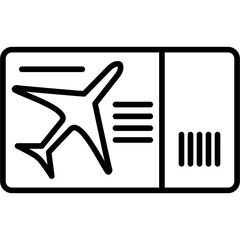 Sticker - Filght Ticket Icon