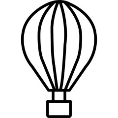 Canvas Print - Hot Air Balloon Icon