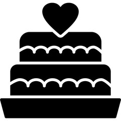 Sticker - Wedding Cake Icon