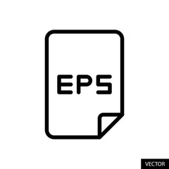 Fototapete - eps file document vector icon in line style design for website, app, ui, isolated on white backgroun