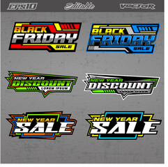 Wall Mural - Racing sticker and banner designs