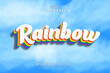 © Cansu - Editable text effect, Colorful style Rainbow text effect, 3D text