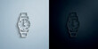 © gunayaliyeva - Watch paper icon with shadow vector illustration
