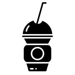 Sticker - ice cup icon