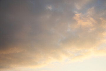 Wall Mural - picturesque view of beautiful light blue sky. cloudy weather