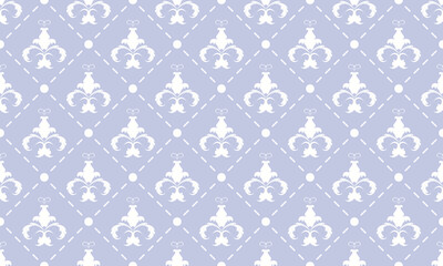 Pastel Damask Fleur de Lis pattern dress vector seamless background wallpaper Fleur de Lis pattern Scandinavian batik Digital texture Design for print printable fabric saree border.