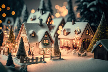 Snow Covered House,winter In The City.snow Covered Houses,street In Winter,christmas In The City,street In Winter,town In Winter,christmas Market Square,christmas Tree In The City