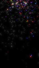 Wall Mural - abstract background of colored sparklers