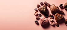 Chocolate Hearts For Valentines Day