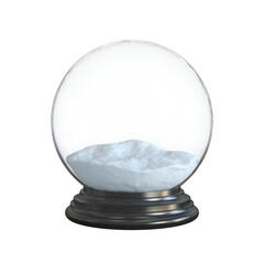 Poster - Empty snow globe 3d rendering