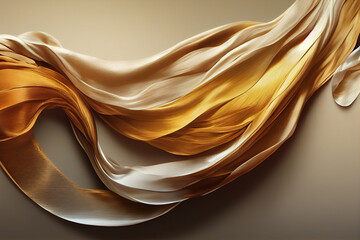 Gold luxury silk background. Illustration
